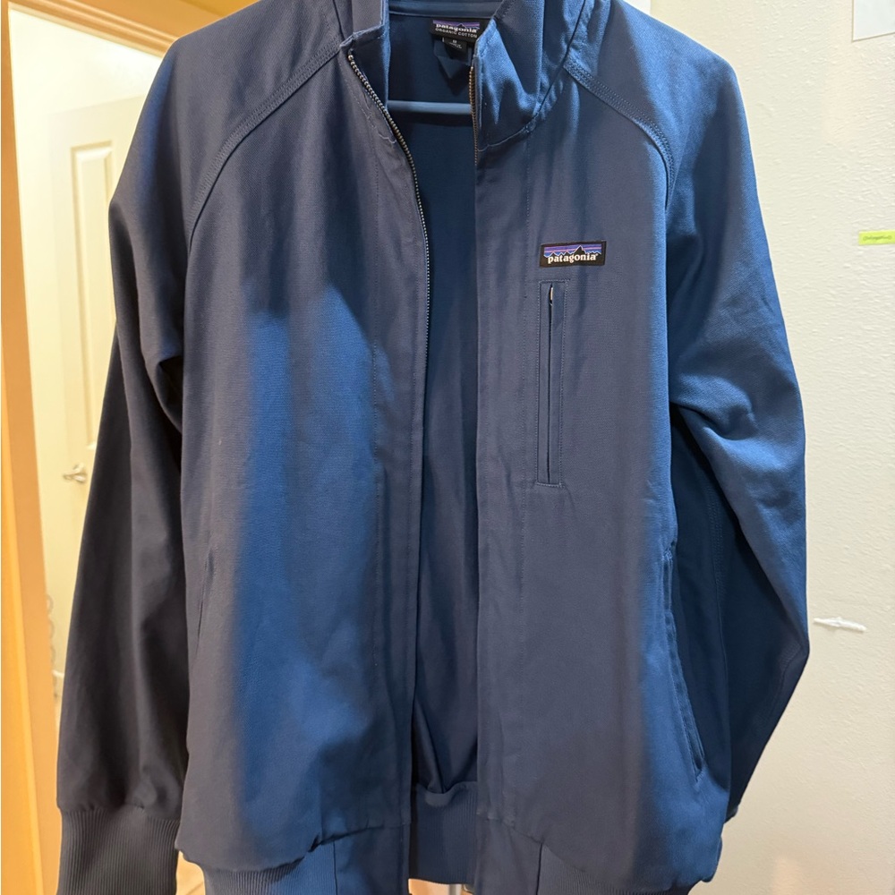 Patagonia Men's Blue Lightweight Durable Canvas Jacket